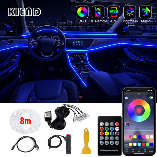 RGB LED Interior Car Strip Lights